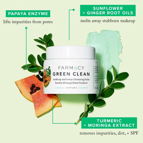 Brand New In box Farmacy GREEN CLEAN cleanser + makeup remover balm - Picture 4 of 9